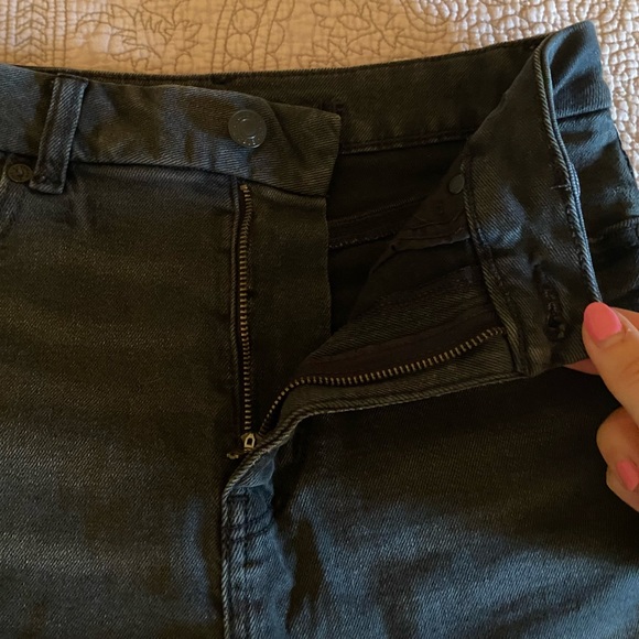 American Eagle black high rise jean shorts - Picture 6 of 6